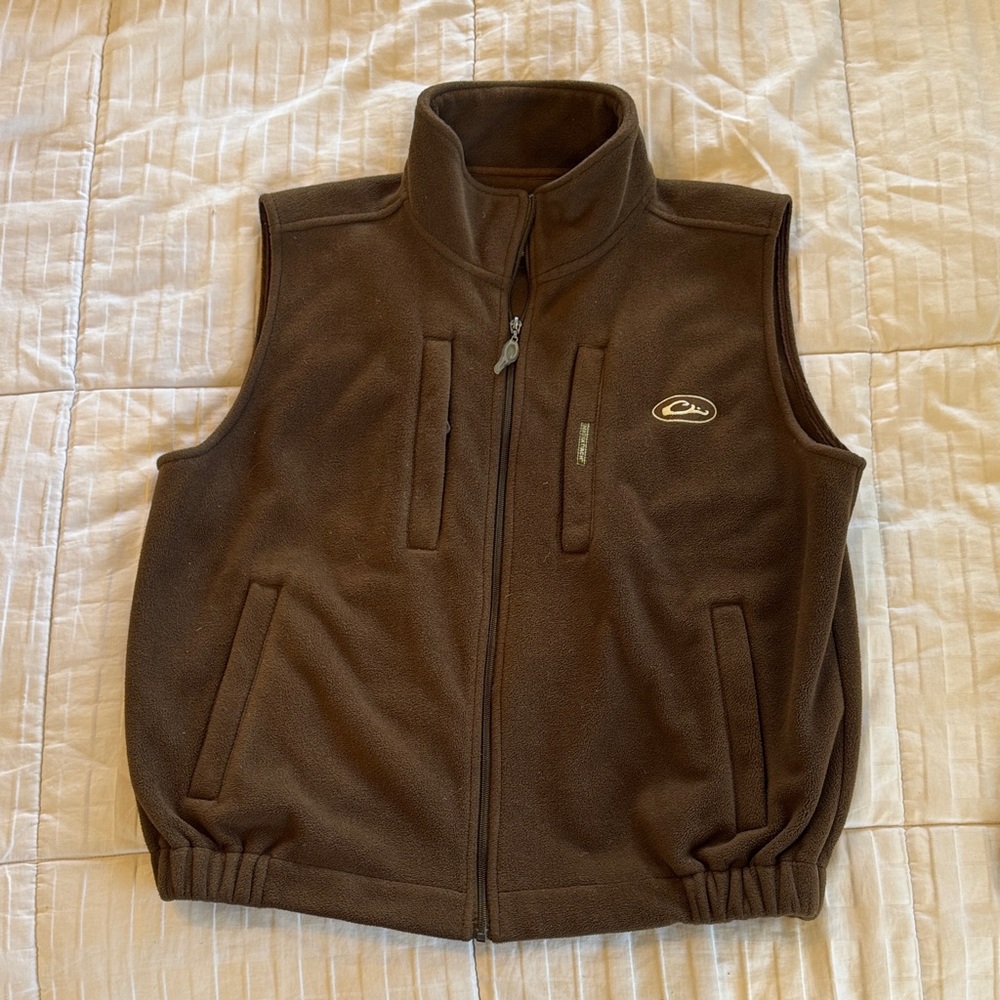 Drake Chocolate Brown Fleece Vest